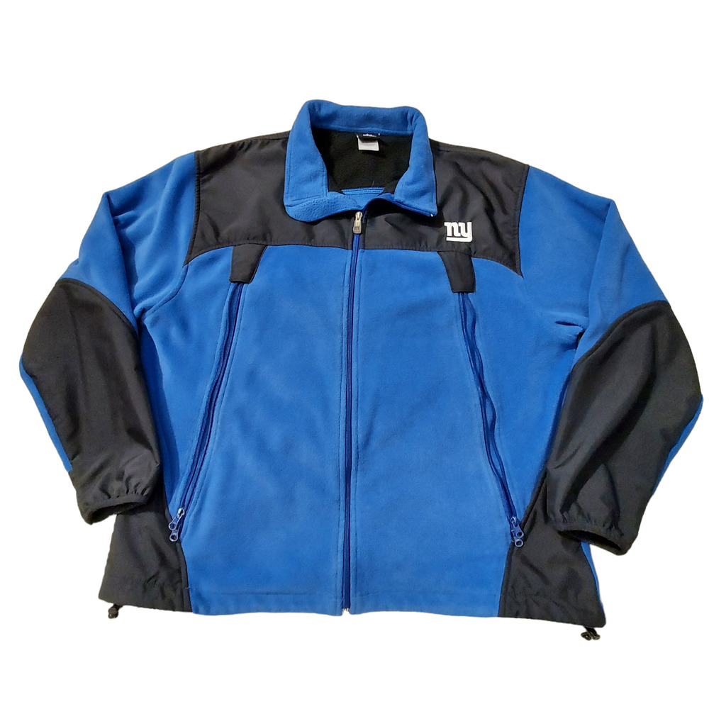 New York Giants Coat Mens XL NFL Full Zipper Long Sleeve